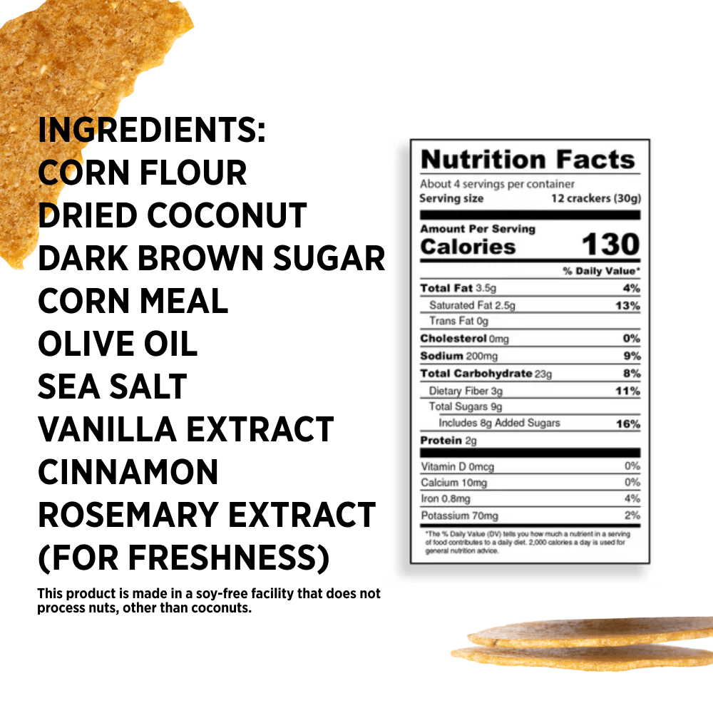 CRAIZE COCONUT CRACKER CRISPS - Craize Snacks - CRAIZE COCONUT CRACKER CRISPS - - Single Flavor - coconut-2 - best sellers, Single Flavor - Craize Snacks