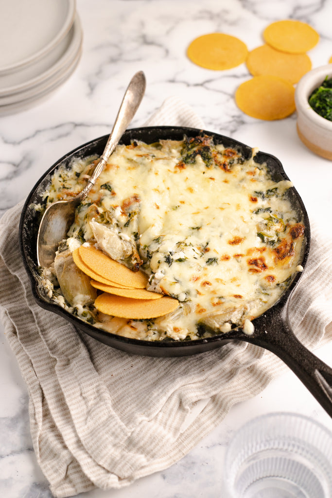 Cottage Cheese Spinach Artichoke Dip