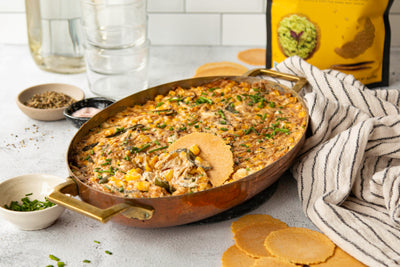 Caramelized Onion + Poblano Corn Dip